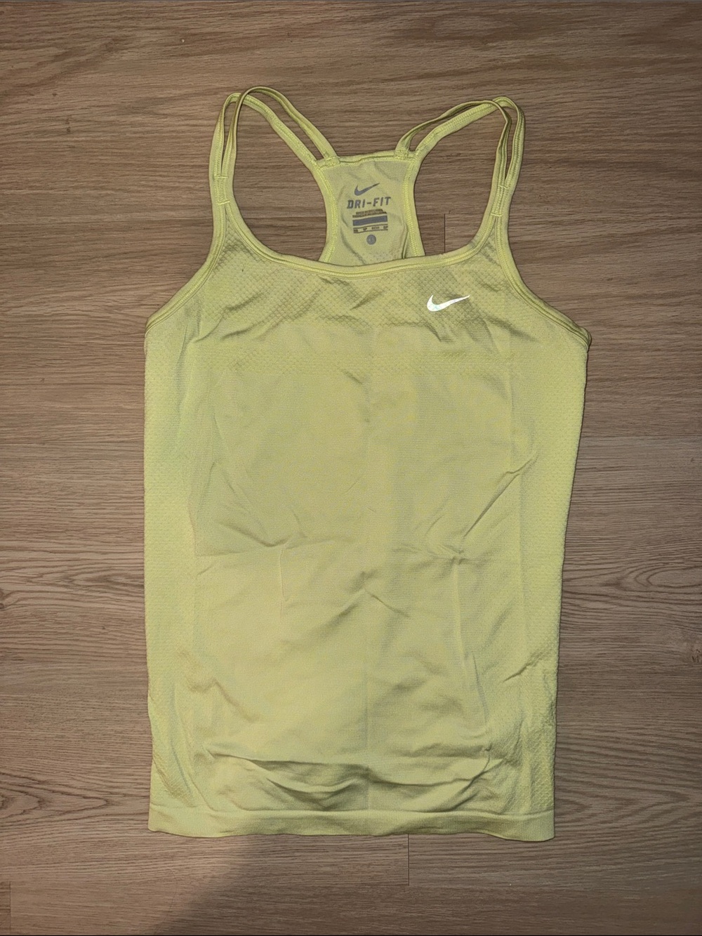 Nike Yellow Dri-FIT Racerback Tank